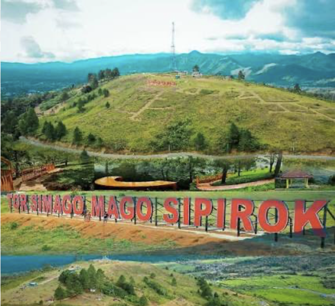 Stop bij Panorama Simago Mago in Sipirok